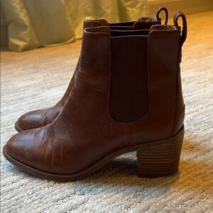Madewell Brown Leather Ankle Booties